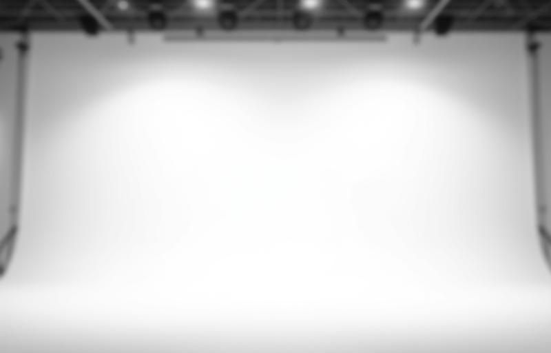 Photo of Studio Alpha showing its large size and cyclorama wall.